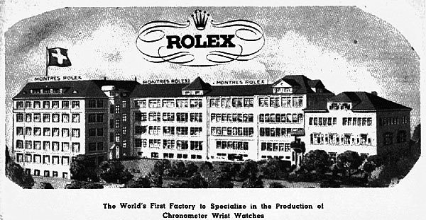 Rolex old historical watchmaking factory
