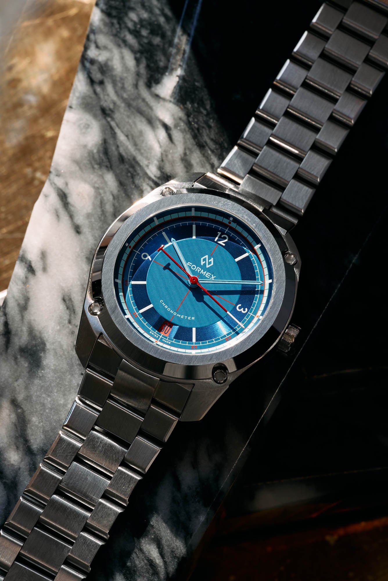 Formex × Worn & Wound Essence Sector 39 Chronometer blue dial