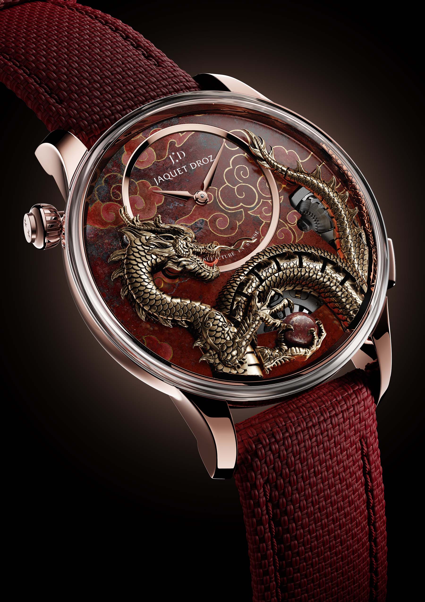 Jaquet Droz Imperial Dragon Automaton Red Gold Chinese New Year