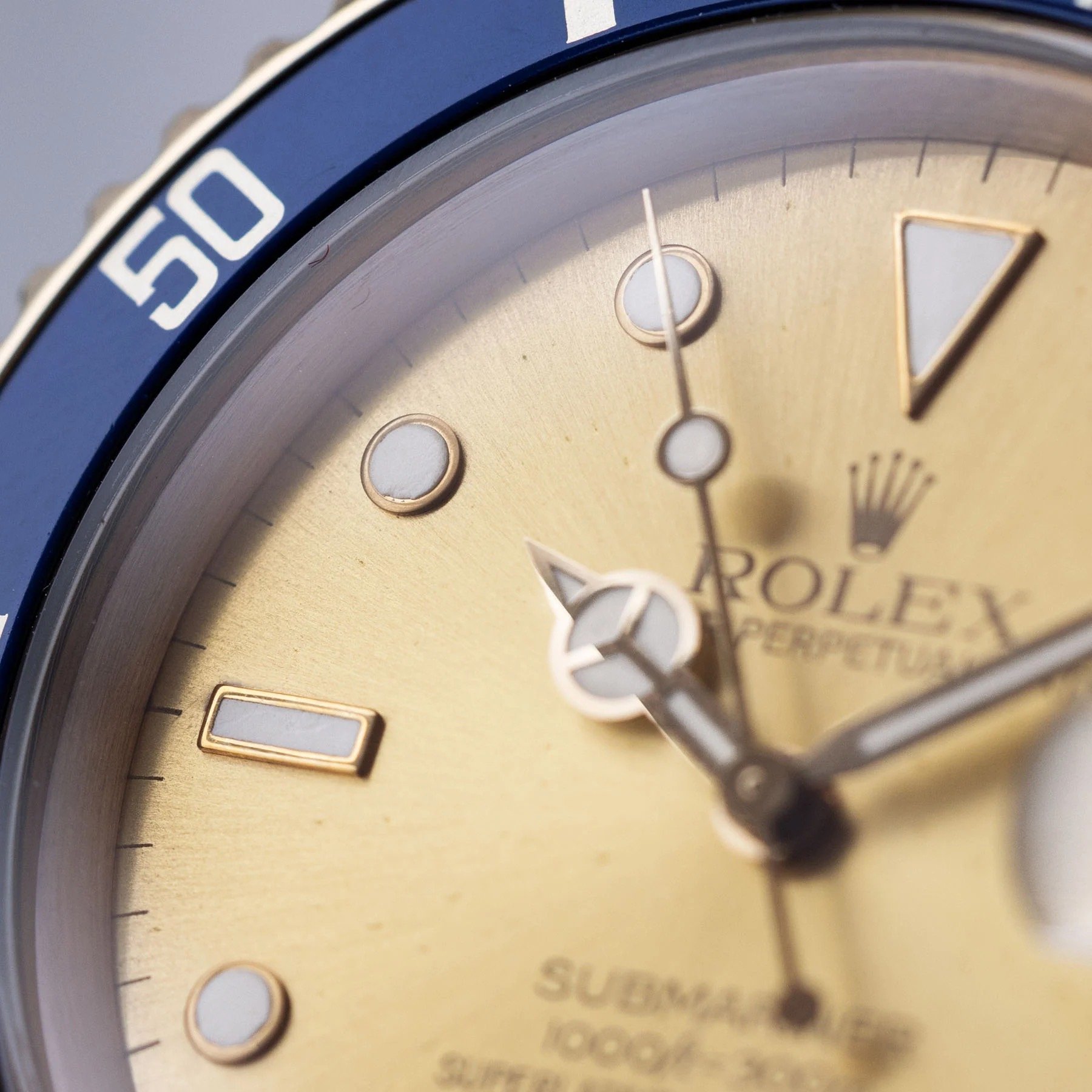 Rolex discolored dials Submariner 16808 tropical