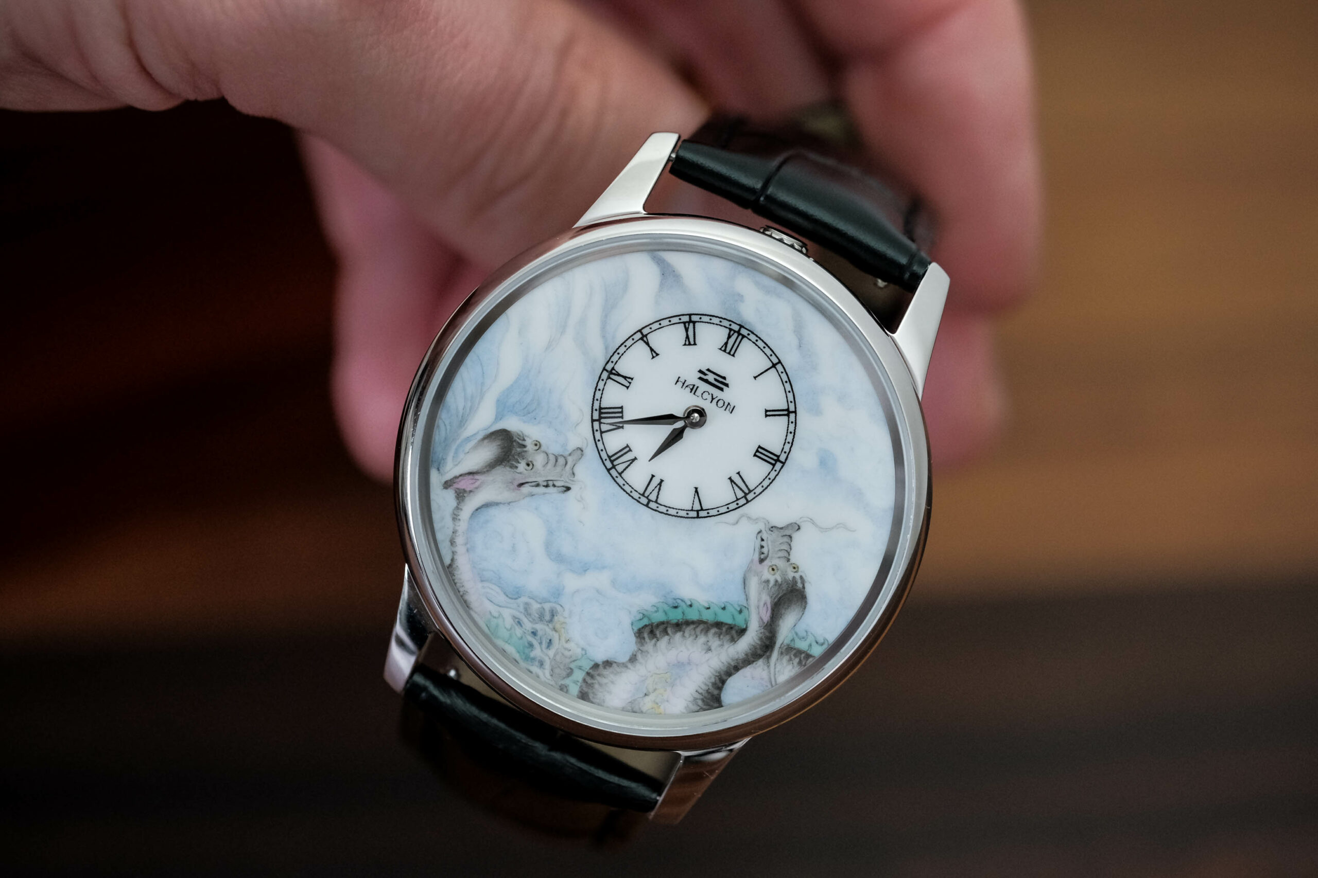 Halcyon Dragon In Hand Dial Image