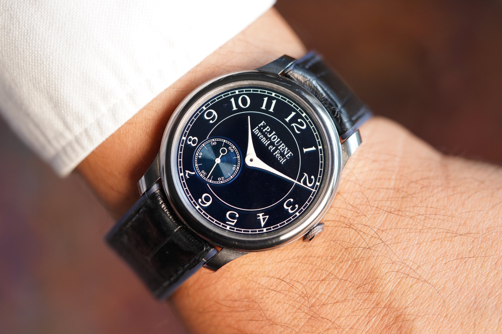 fp journe chronometre bleu wrist