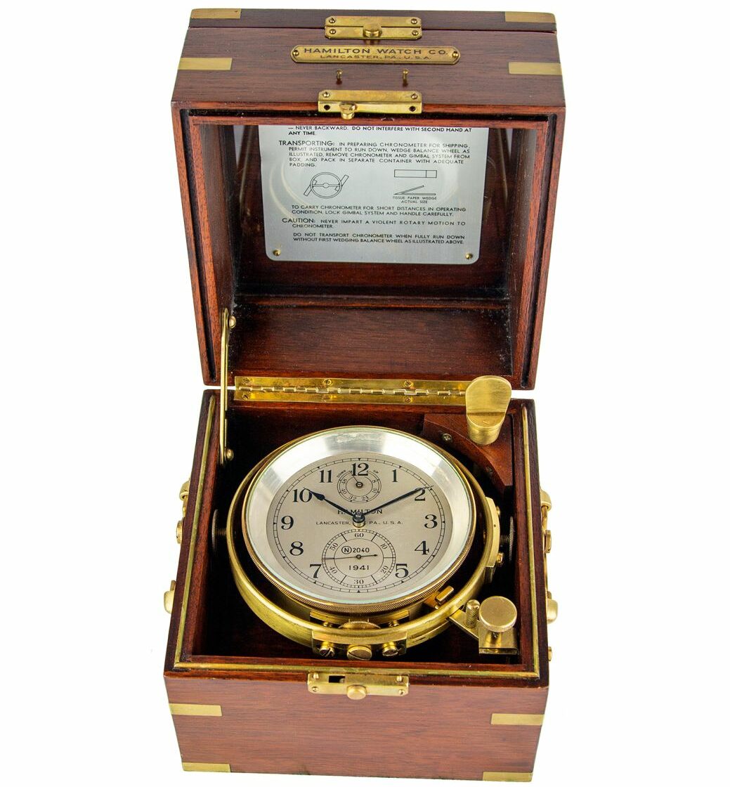 Hamilton marine chronometer