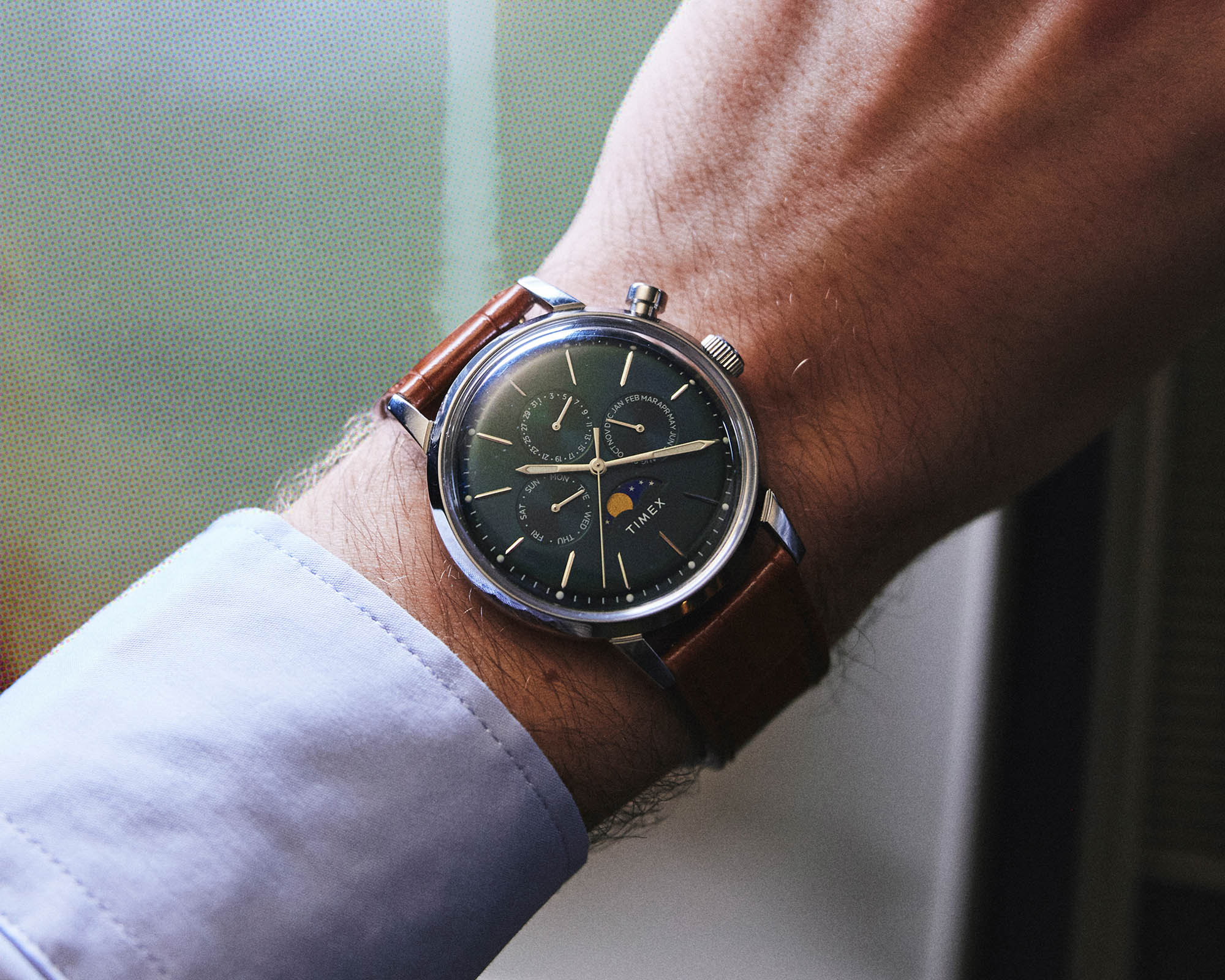 Многофункциональные, хронографические и доступные автоматические часы Timex Marlin Moon Phase