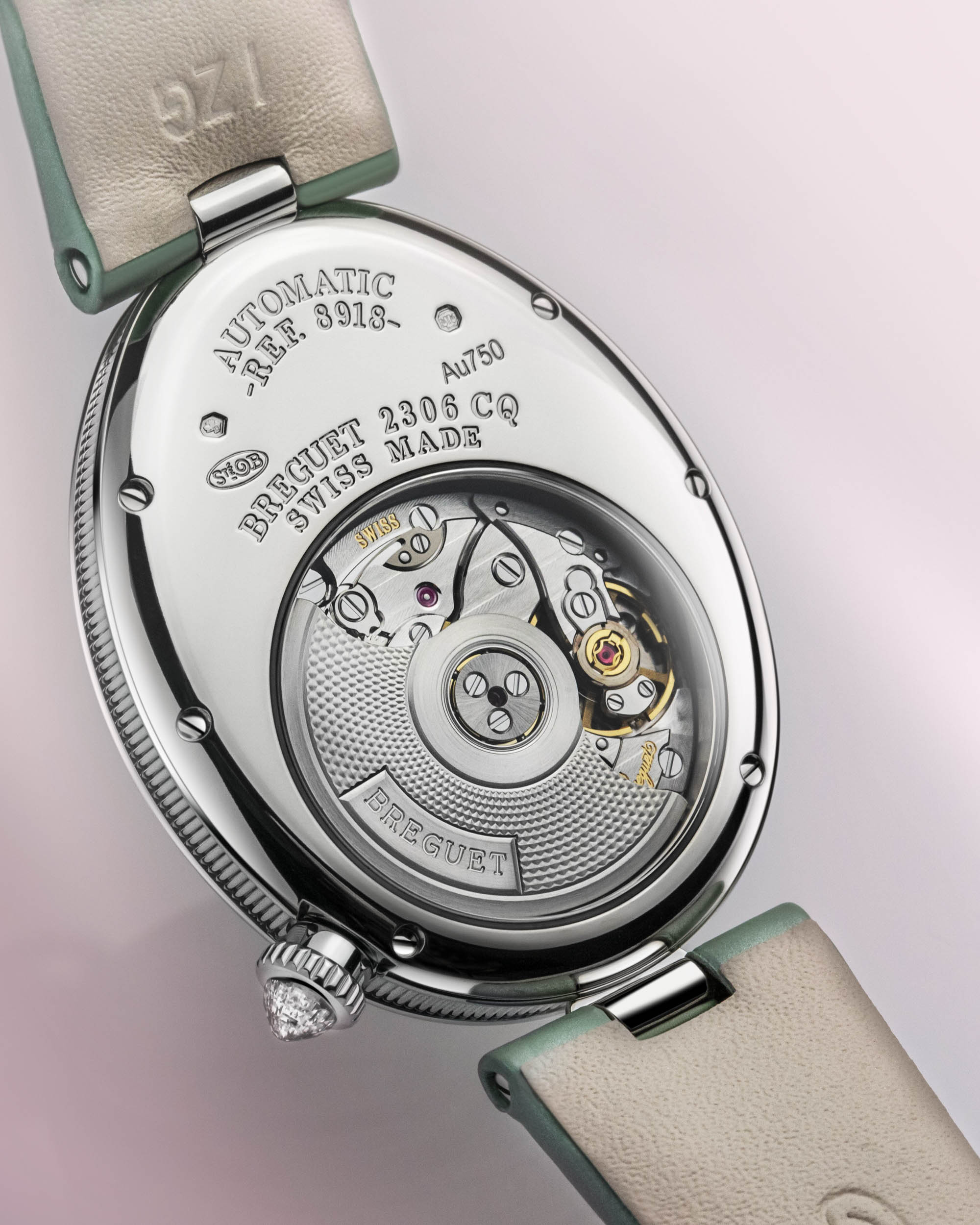 Новый выпуск: Женские часы Breguet Reine de Naples 8918 в мятно-зеленом цвете