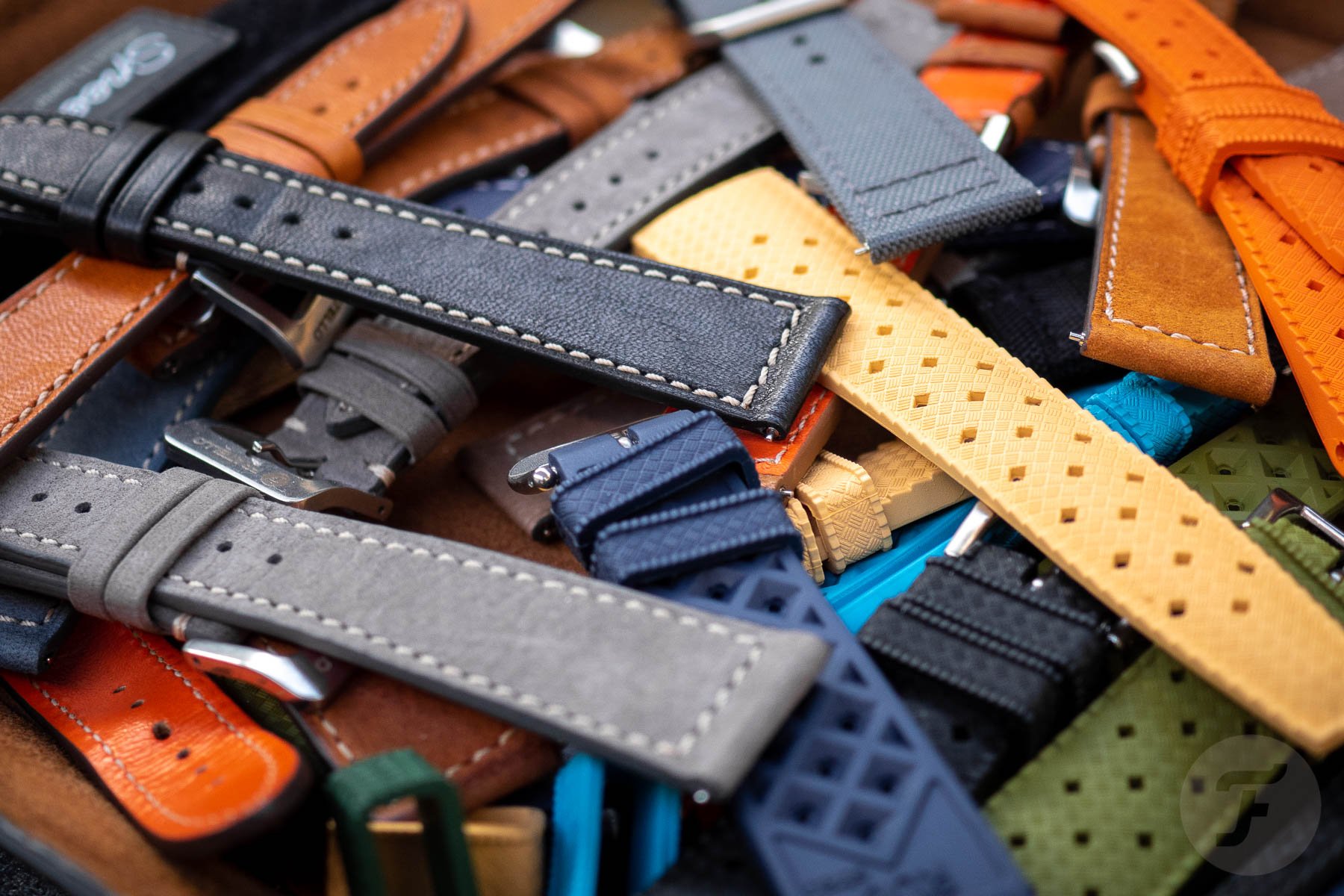 Colorful watch strap options
