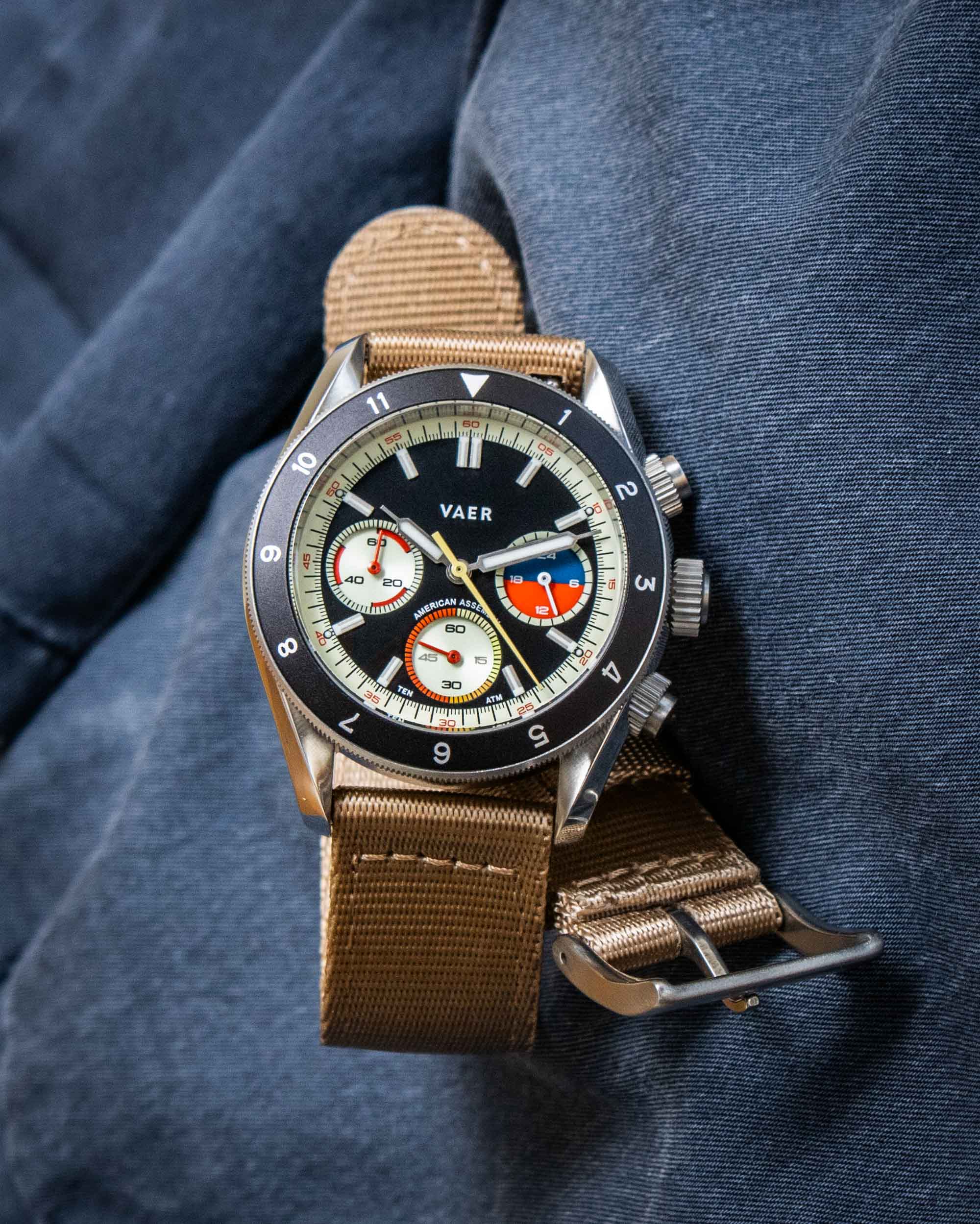 Дебют на руке до 500$: Часы с хронографом Vaer R1 Ocean Racer