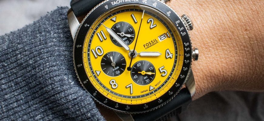 Обзор: часы Fossil Sport Tourer Chronograph
