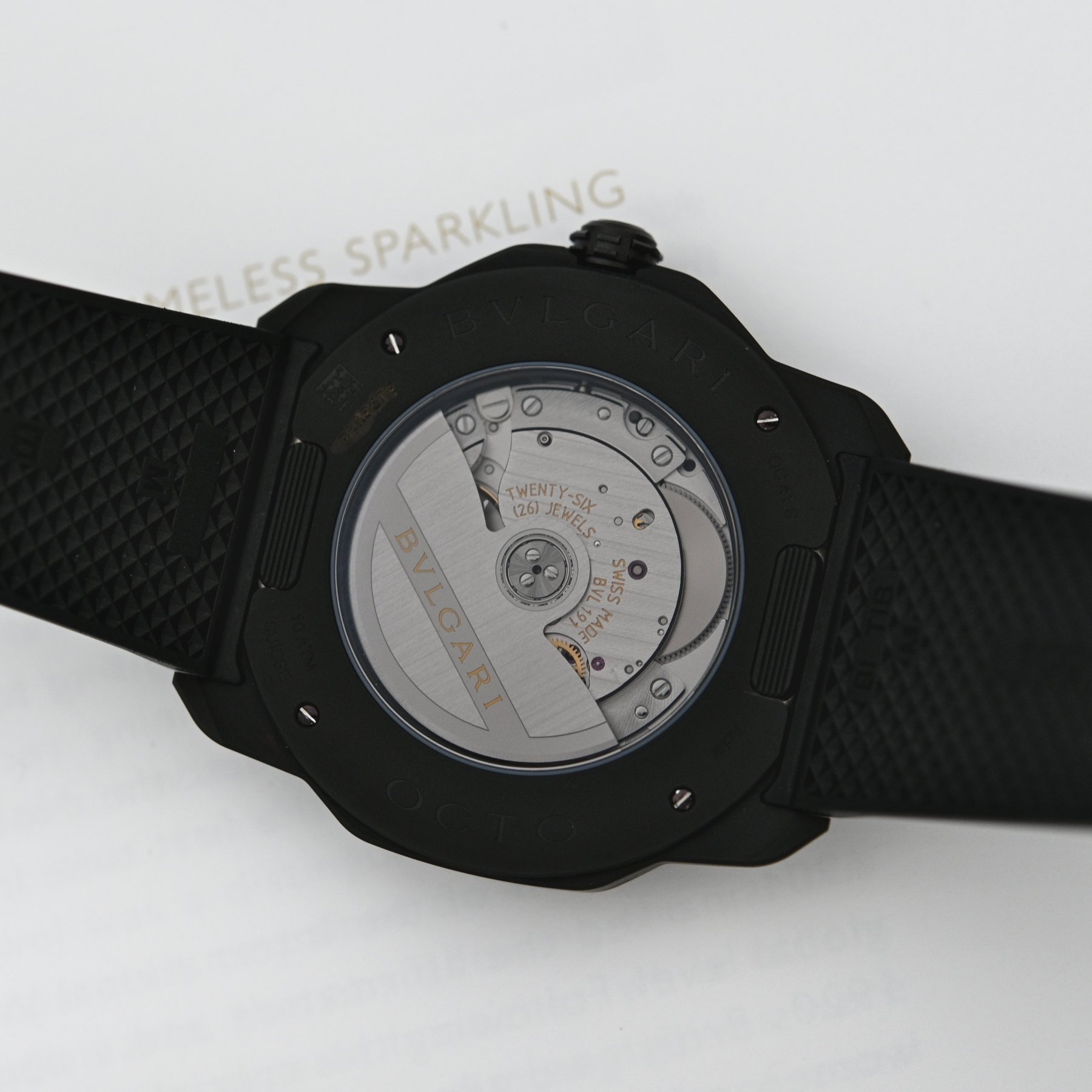 Полностью черная модель Bvlgari Octo Roma Automatic & Chronograph