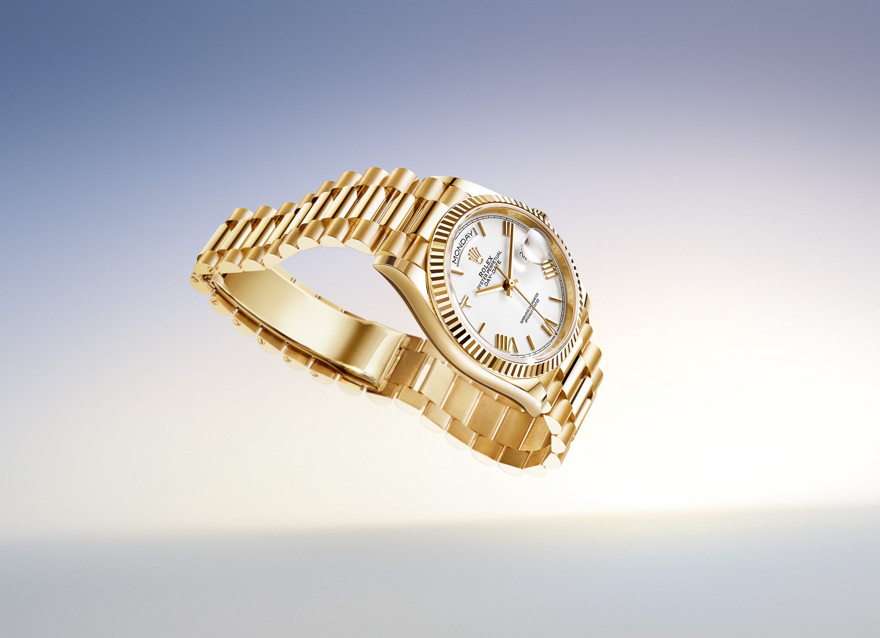 Rolex Day-Date ref. 128238 white dial