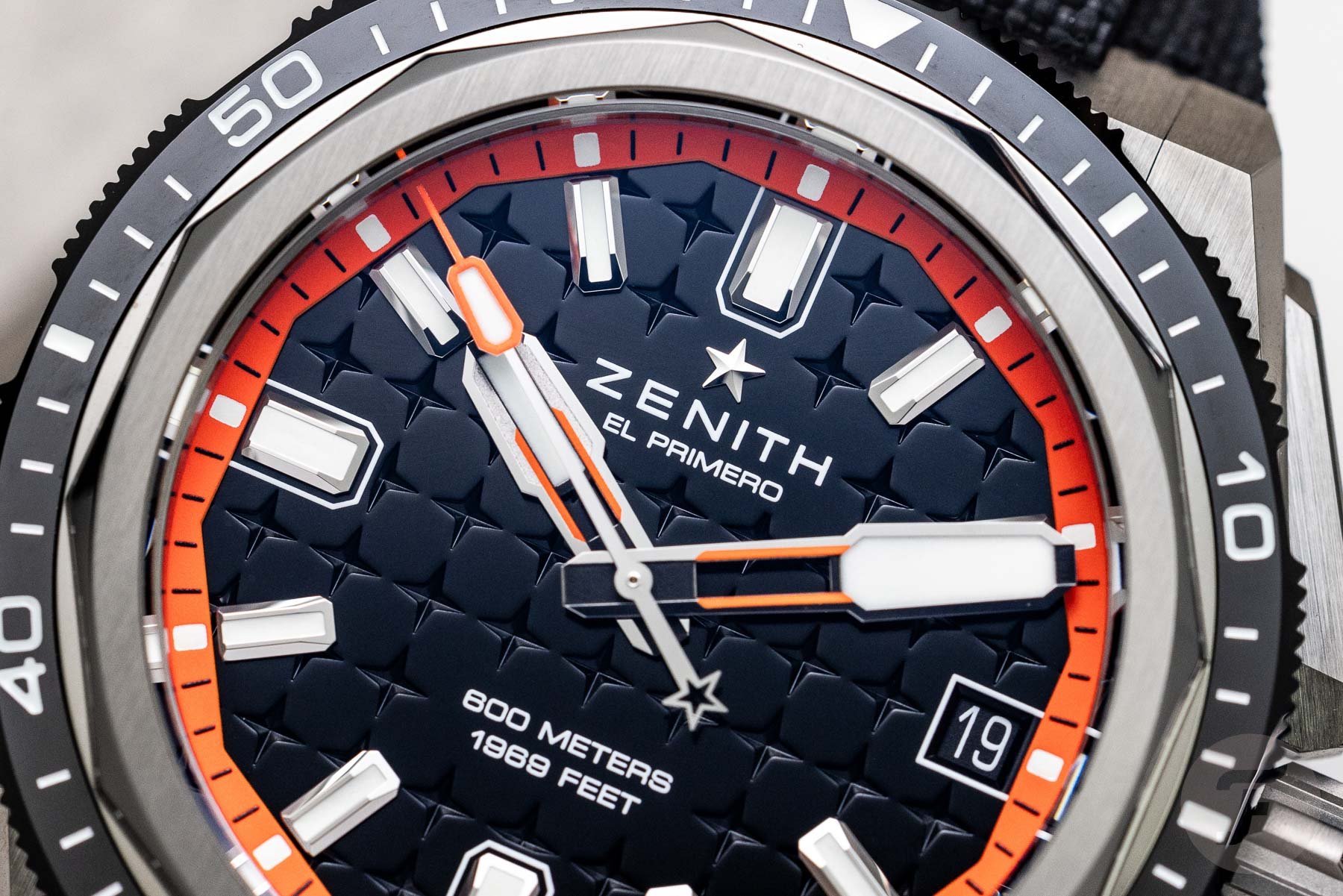 Zenith Defy Extreme Diver black dial close-up