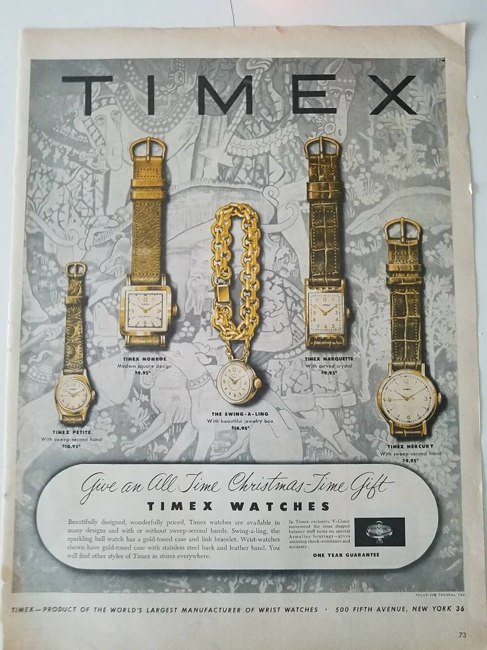 Американская механика Timex